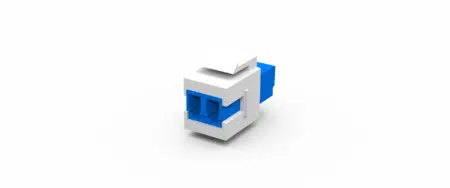 Keystone Inline Coupler Fiber Optic LC/UPC to LC/UPC Duplex