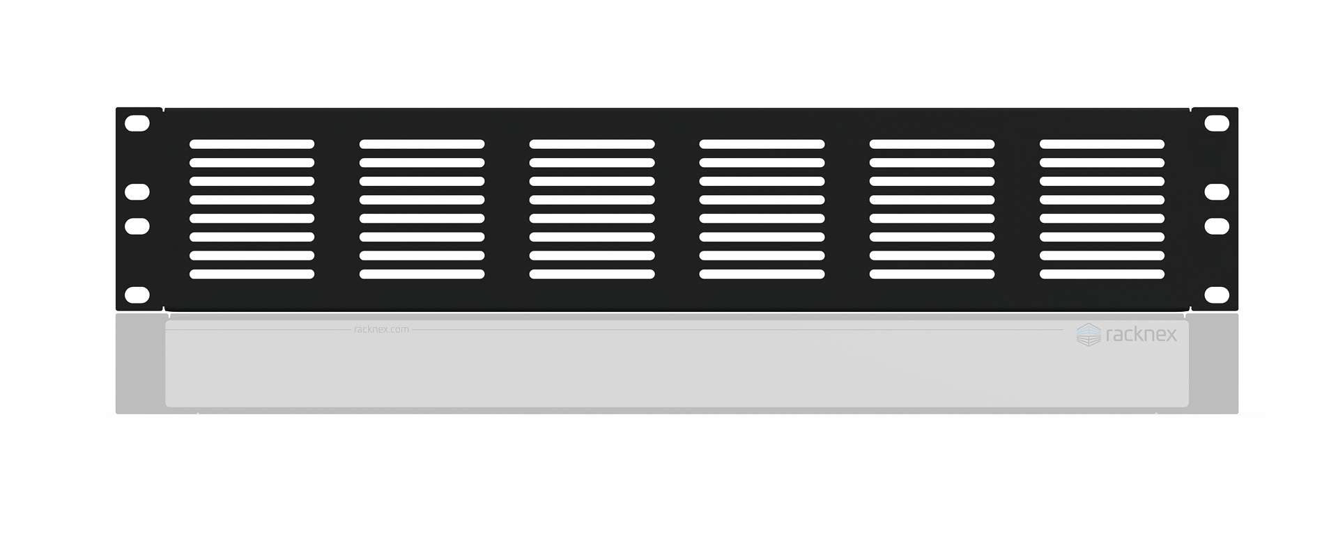 zr-frv-005 with Rack Panel, U-Form, on 1U Rackmount Kit