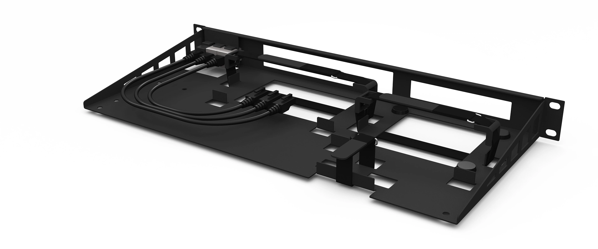 19 inch DrayTek Vigor 166 and UniFi USG rack - NM-DRA-002