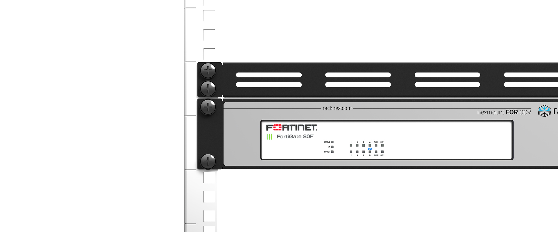 FortiGate 80F rack mount kit - NM-FOR-009