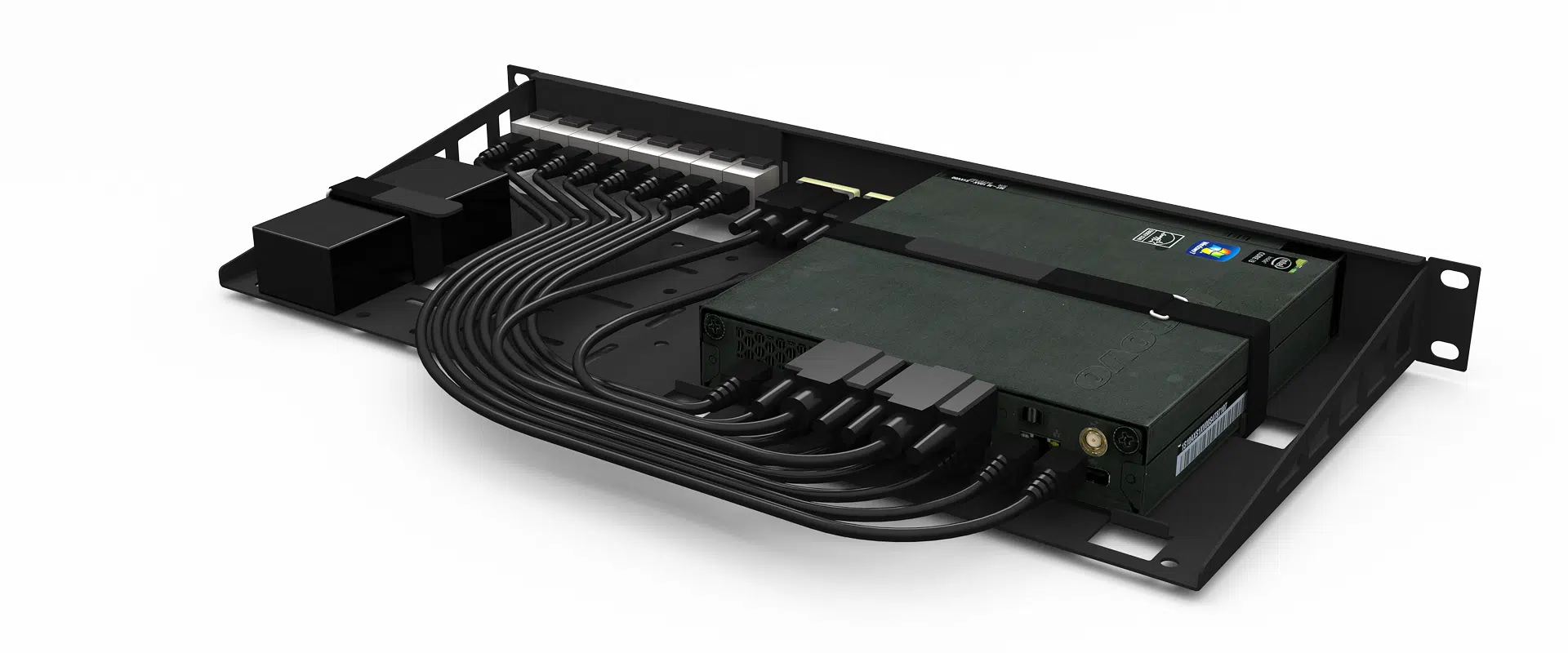 19 inch Rackmount for Lenovo ThinkCentre M Series Tiny - UM-LEN-001