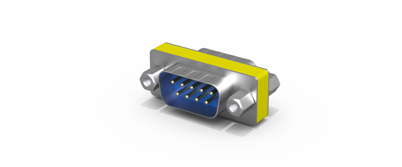 Serial mini gender changer D-Sub 9 M/M