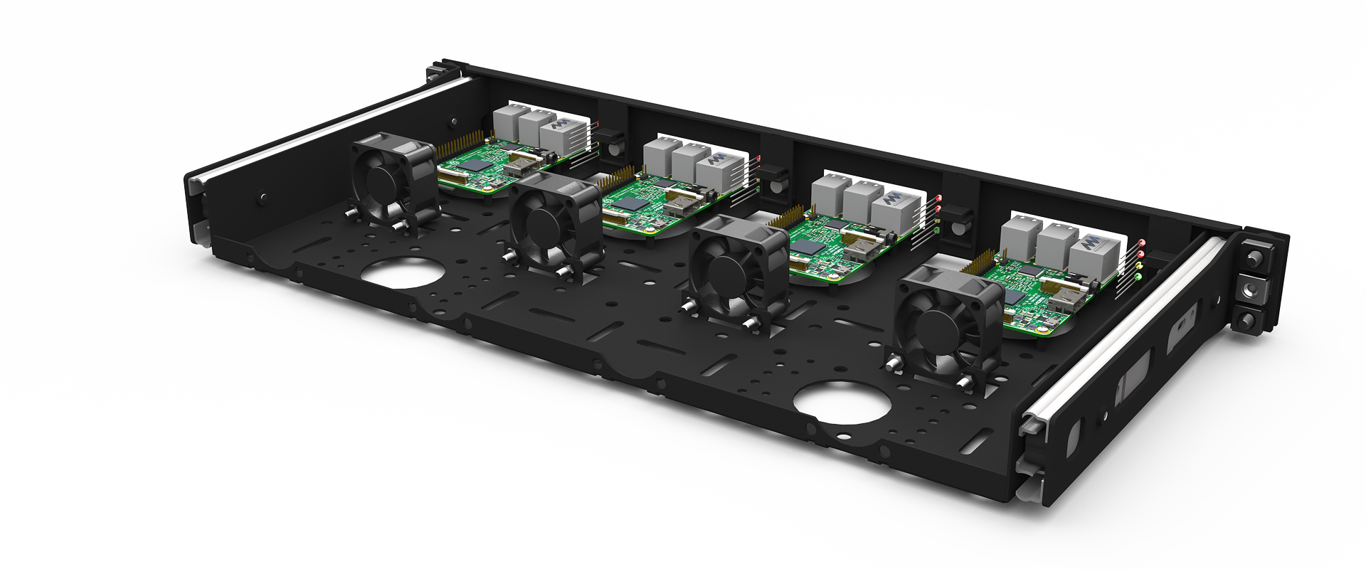 19" Raspberry Pi rack kit - UM-SBC-209