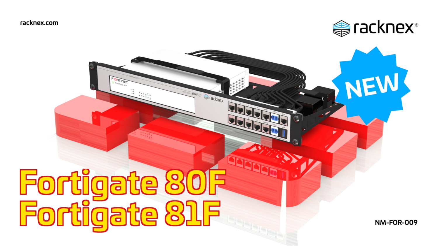 Rackmount Kit for the FortiGate 80/81FSeries