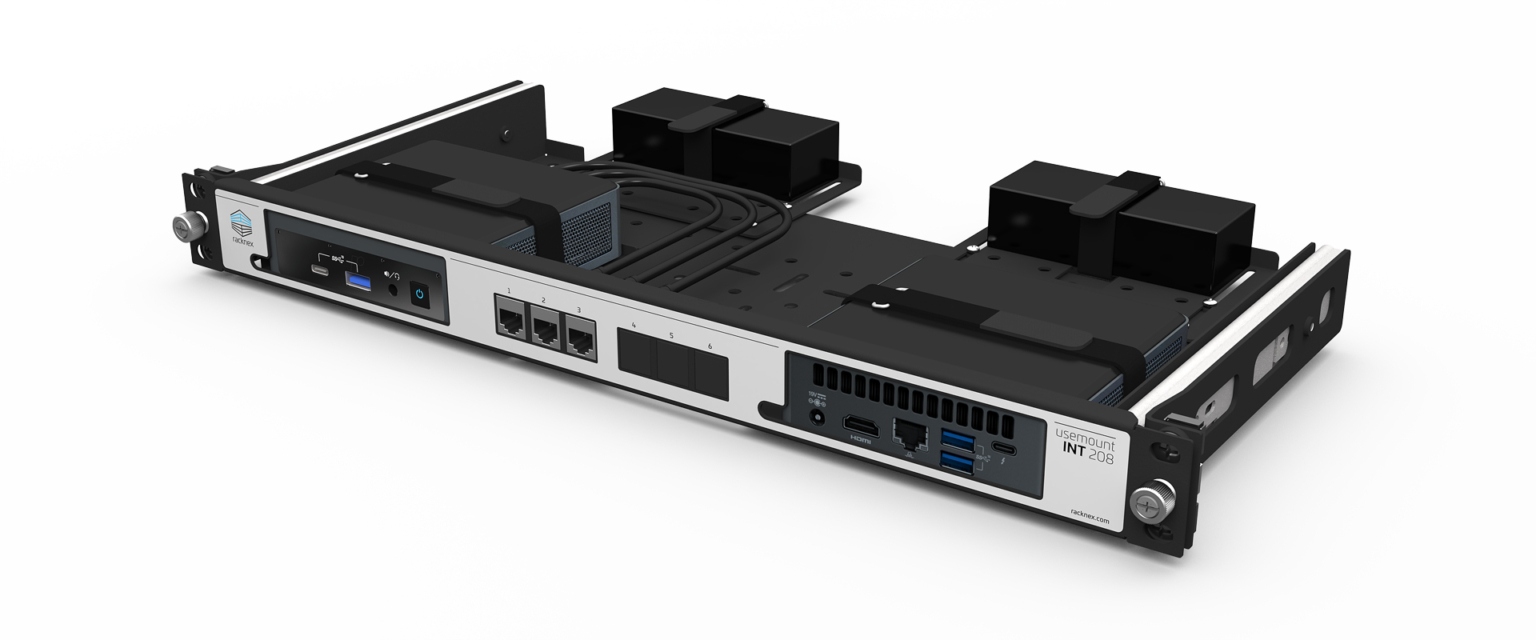 3x Intel NUC Rack Mount Kit | Slim | 19 Inch | 1.00U