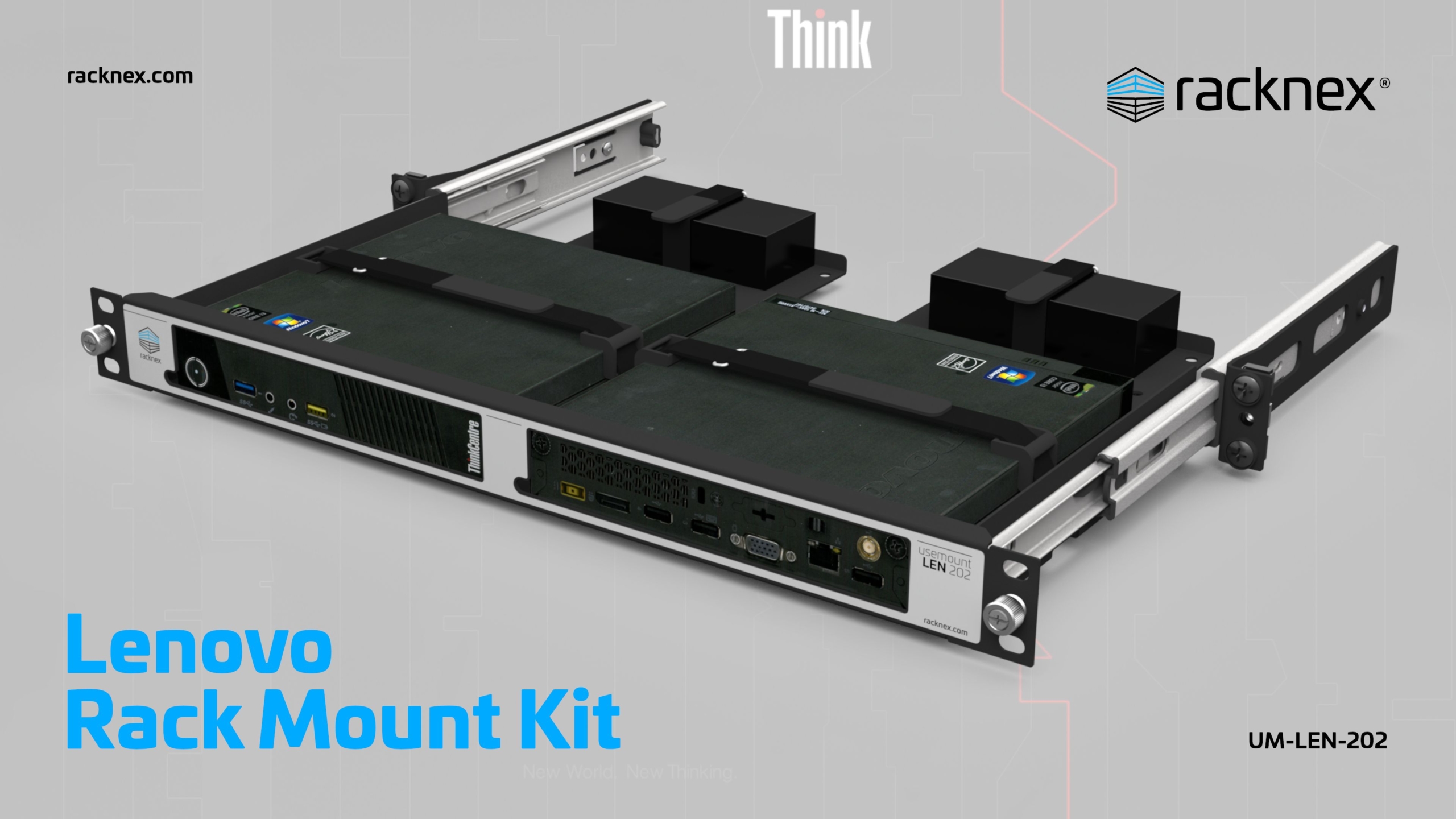 2x Lenovo ThinkCentre / ThinkStation -Tiny rack mount kit