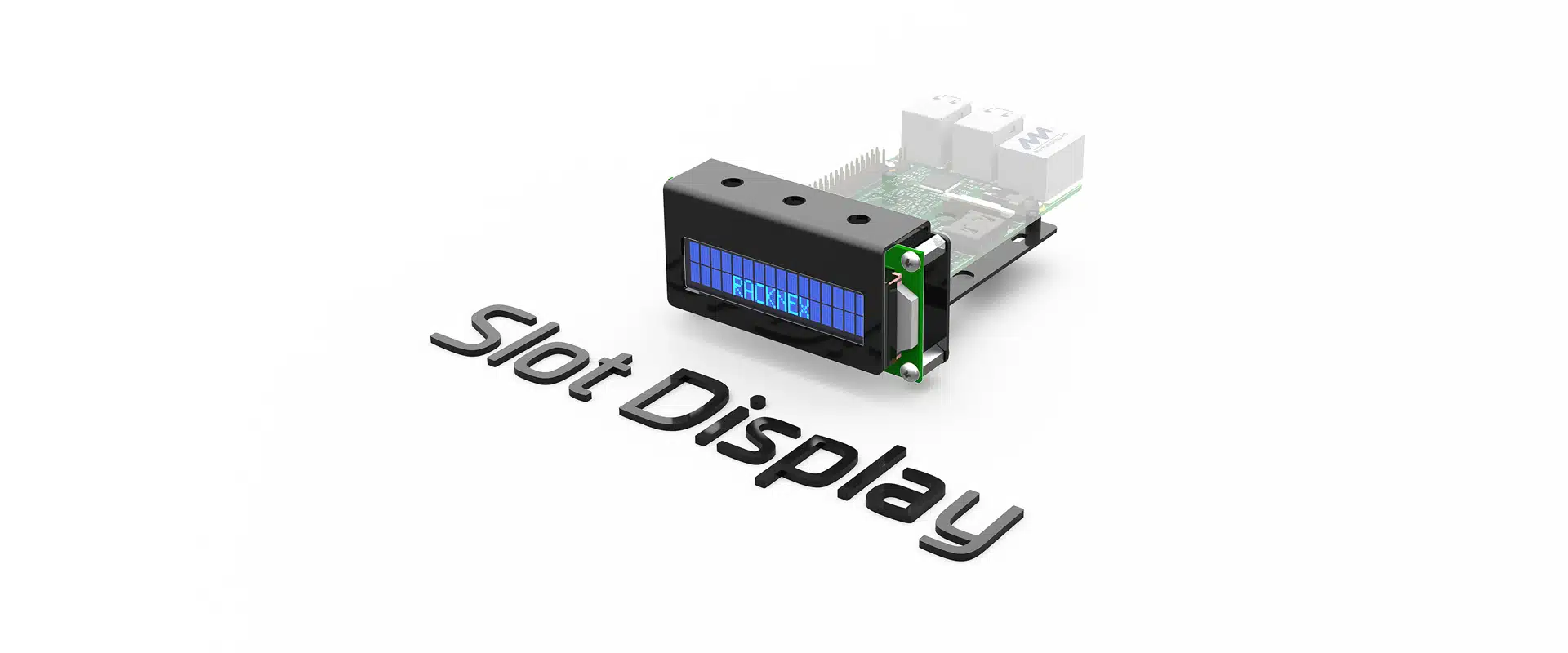 16x2 LCD Slot Bracket (zr-sbc-701) - with Display JOY-IT SBC-LCD16x2 (zr-dis-001)