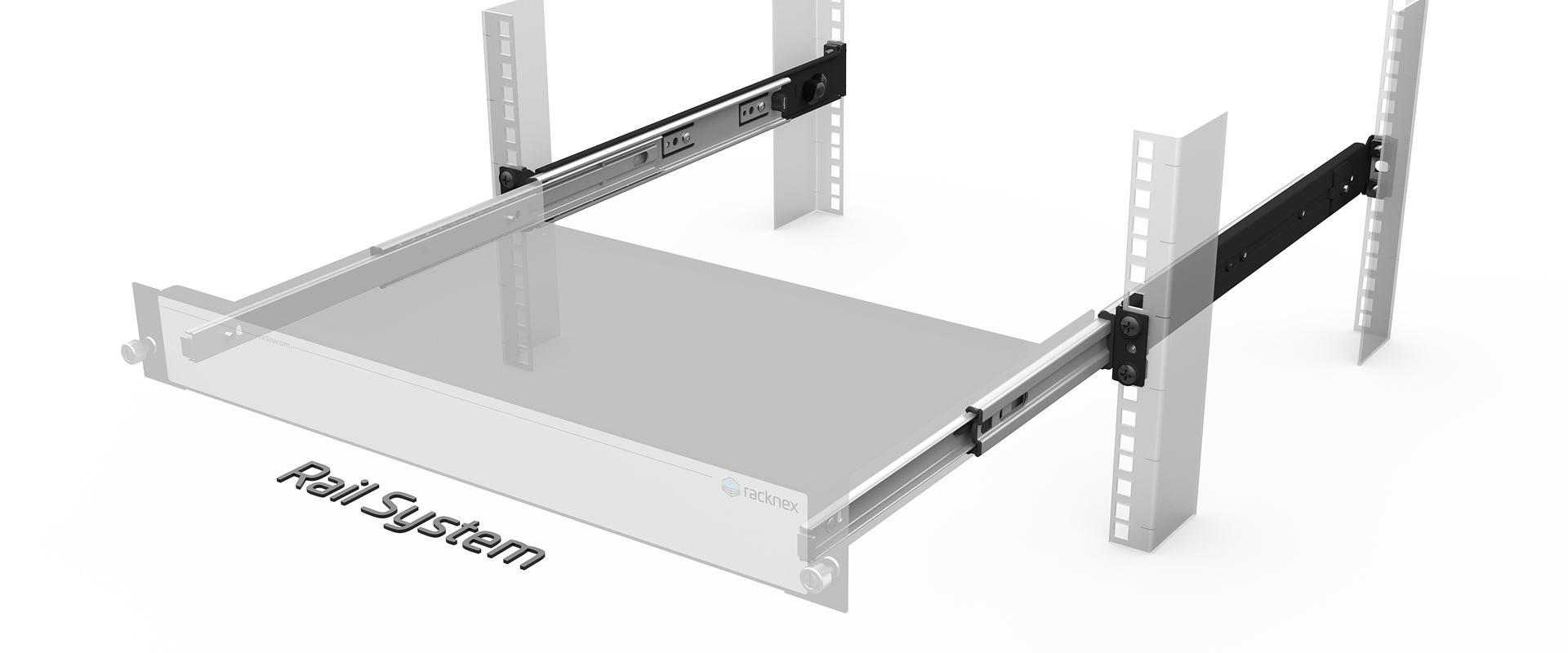 with Rail System 300mm | Cabinet depths 400-900mm (zr-rak-005) (1 pcs.)