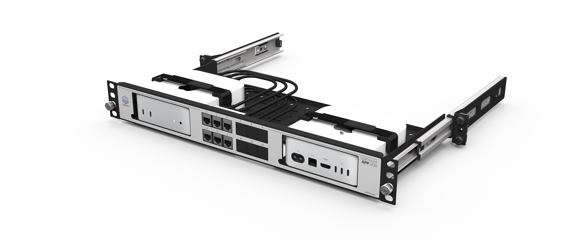 2x Mac Mini Rack Mount, 19 inch, 1.33U - UM-APP-208