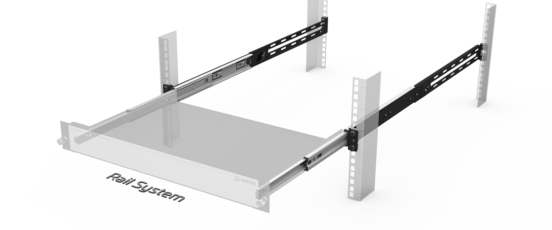 Rack Mount Kit with Rail System 19 inch 1.33U - zr-rak-005