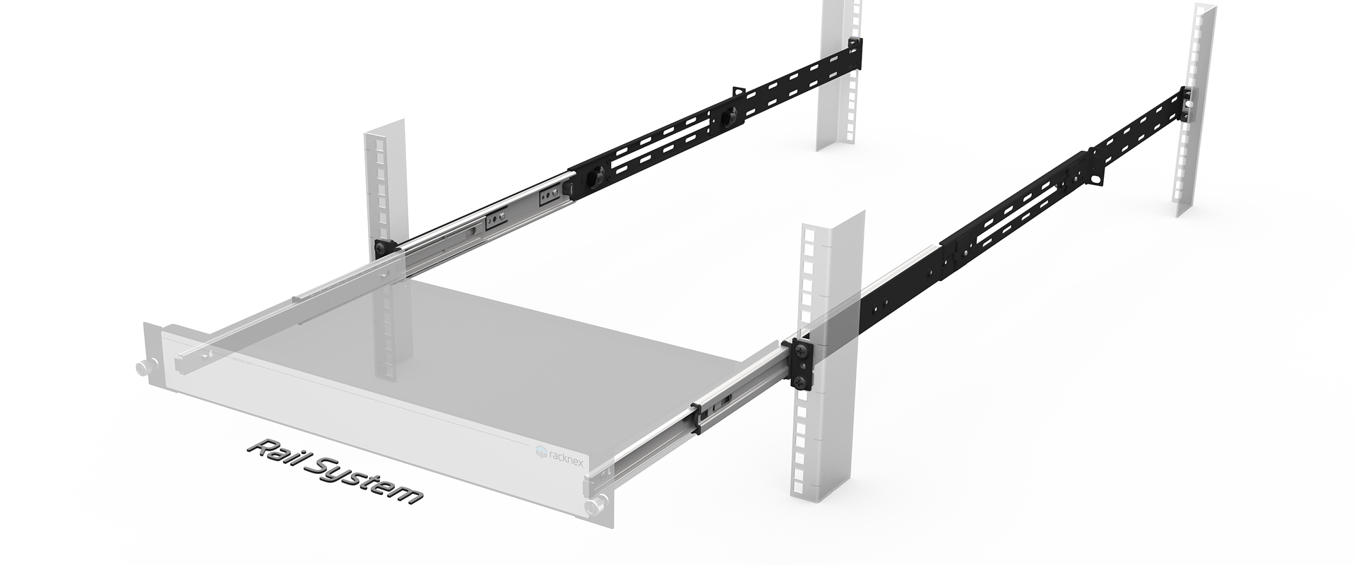 Rackmount with Rail System 19 inch 1.33U - zr-rak-005