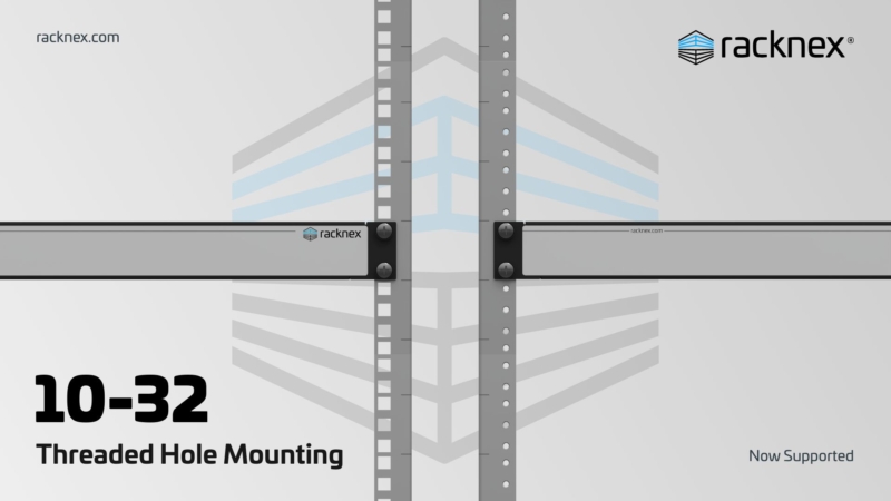 Round Square Threaded Rack 10-32 Threaded Hole Mounting - Now Supported | racknex