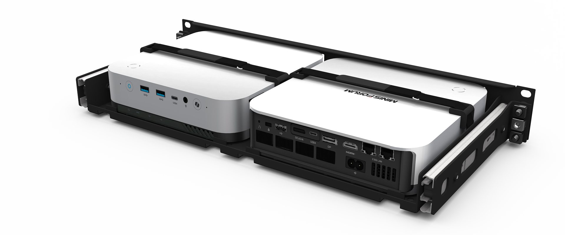 19 inch Minisforum AI X1 Pro Rackmount Kit - UM-MIN-204
