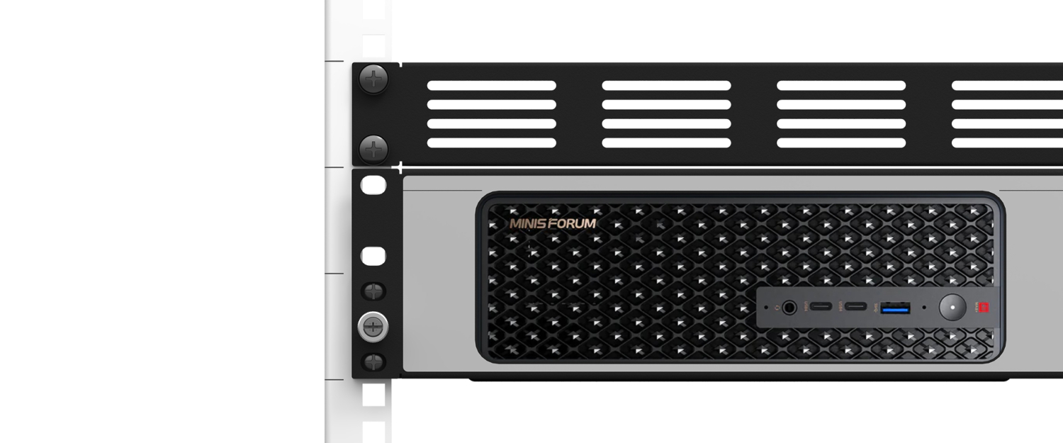 Rack For Min Max Minisforum MS-S1 Max Rackmount Kit | UM-MIN-206 | racknex