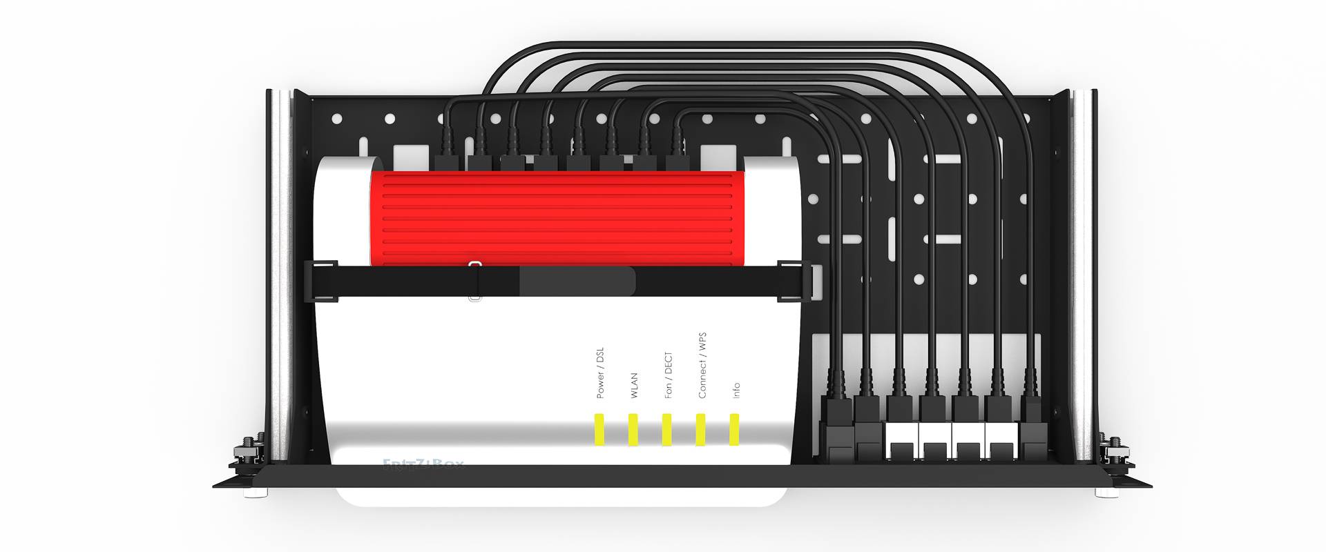 Rackmount for Fritzbox 7690