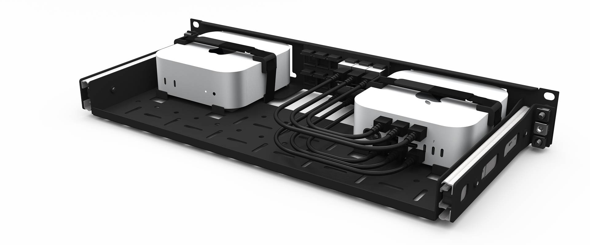 2x Mac Mini Rackmount, 19 inch, 1.33U